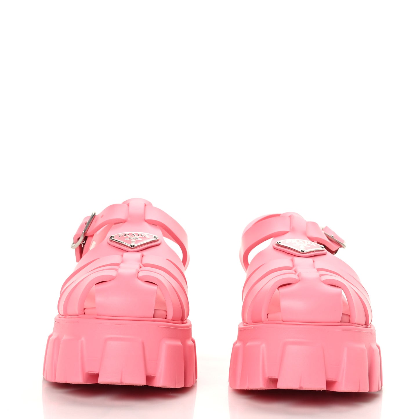 Foam Rubber Metal Triangle Logo Monolith 55mm Cage Sandals 39 Begonia
