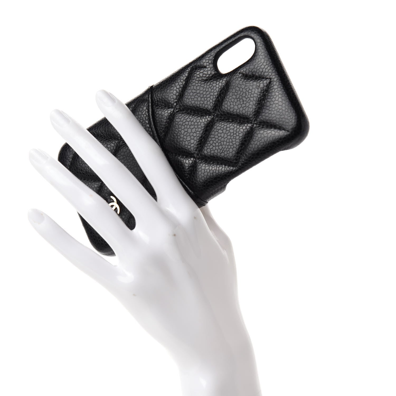 Chanel Caviar Quilted iPhone X Coco Tech Case Black 2 of 7