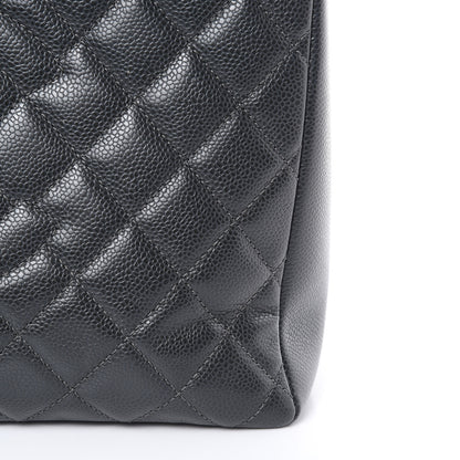 Chanel Caviar Quilted Grand Shopping Tote GST Dark Grey 10 of 10
