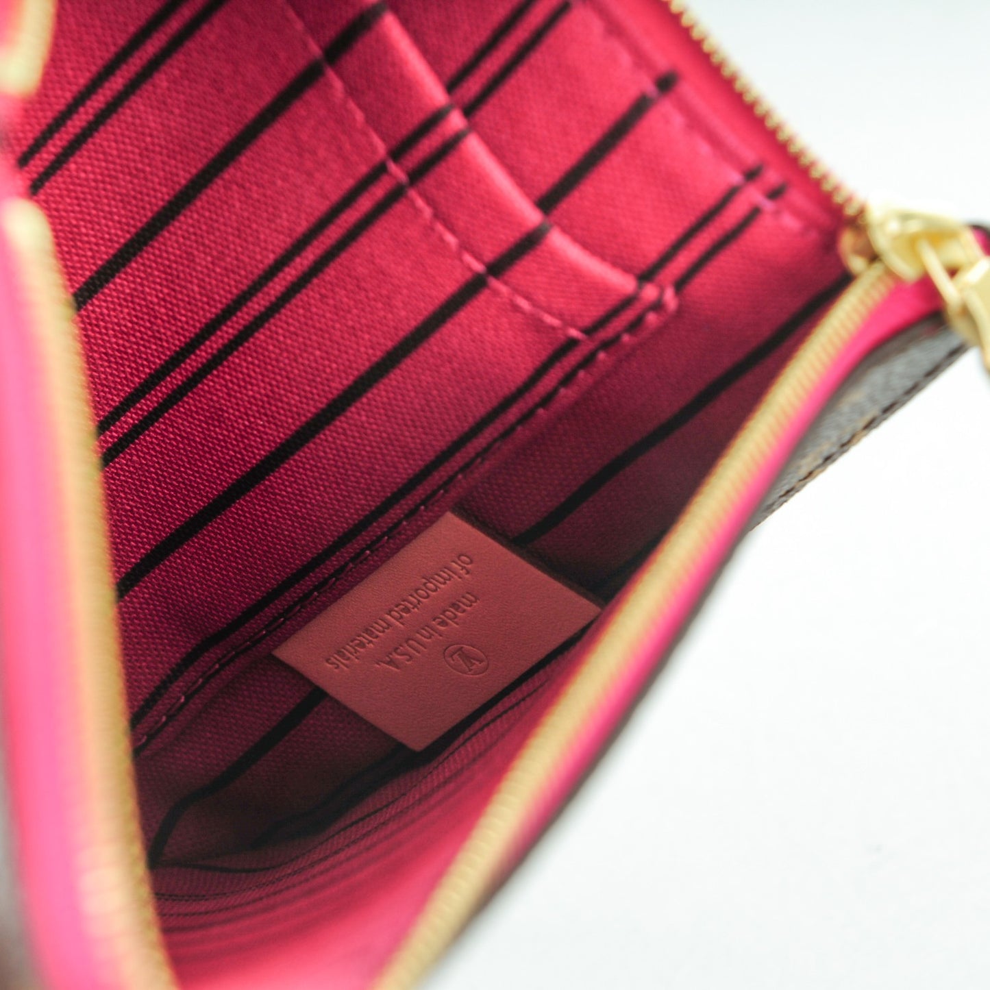 Monogram Neverfull MM GM Pochette Pivoine