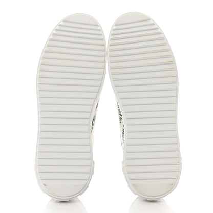 Louis Vuitton Calfskin Printed Time Out Trainer Sneakers 39 White 5 of 10