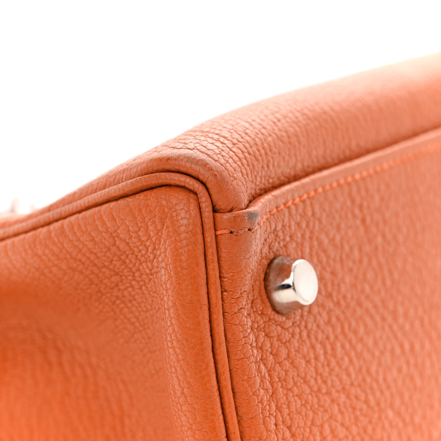 Hermes Chevre de Coromandel Kelly Retourne 32 Orange 9 of 13