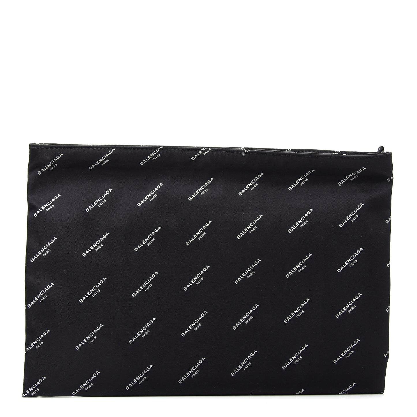 Nylon Allover Logo Documents Case Black