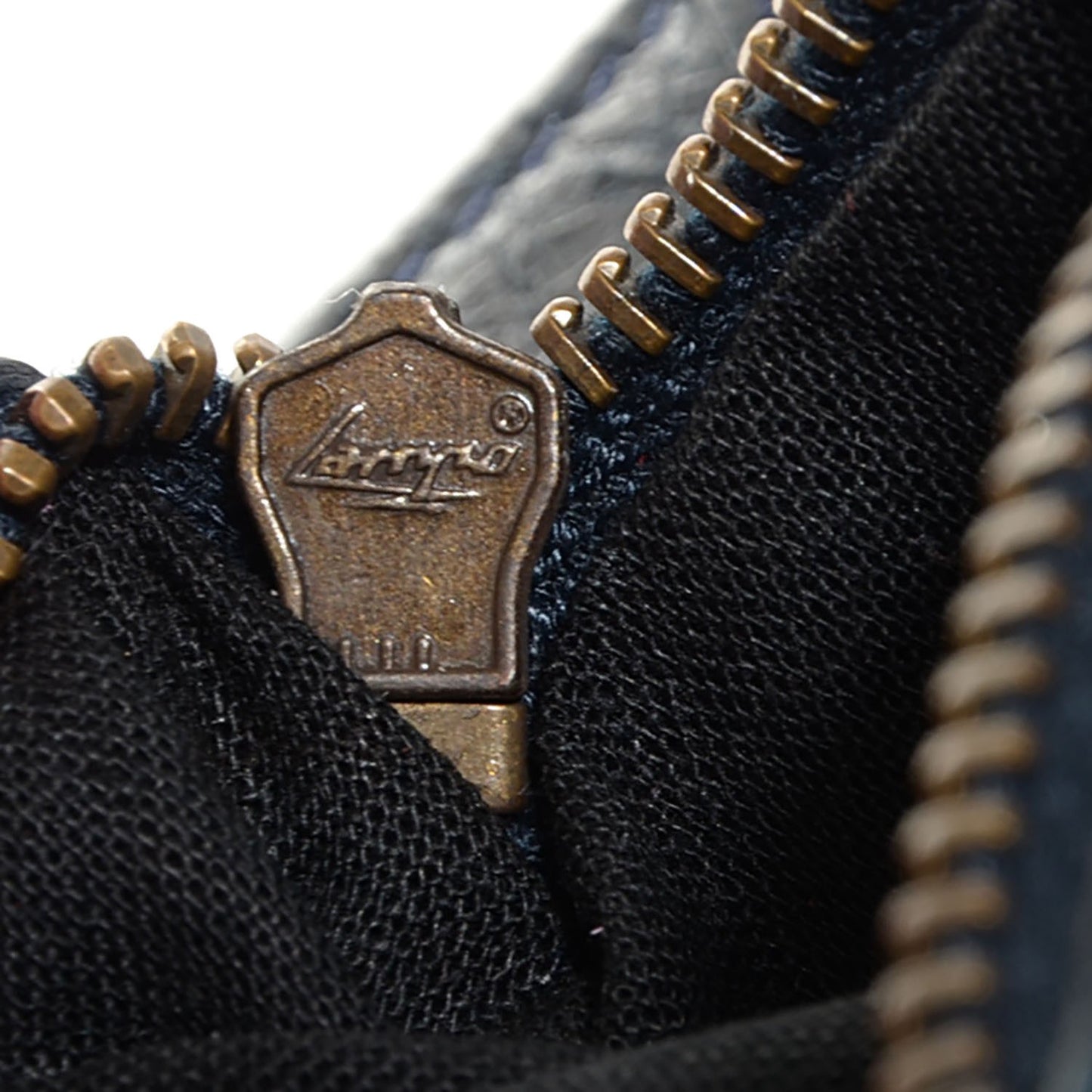 Agneau Classic Hardware Money Wallet Dark Night