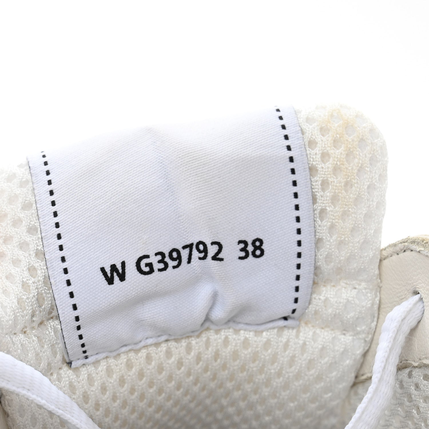 Chanel Fabric Laminated Calfskin Stretch CC Sneakers 38 White Silver 9 of 10