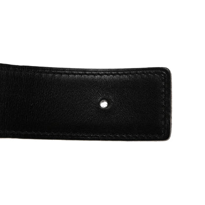Hermes Box Togo 32mm Belt Strap 90 Black Blue Jean 4 of 8