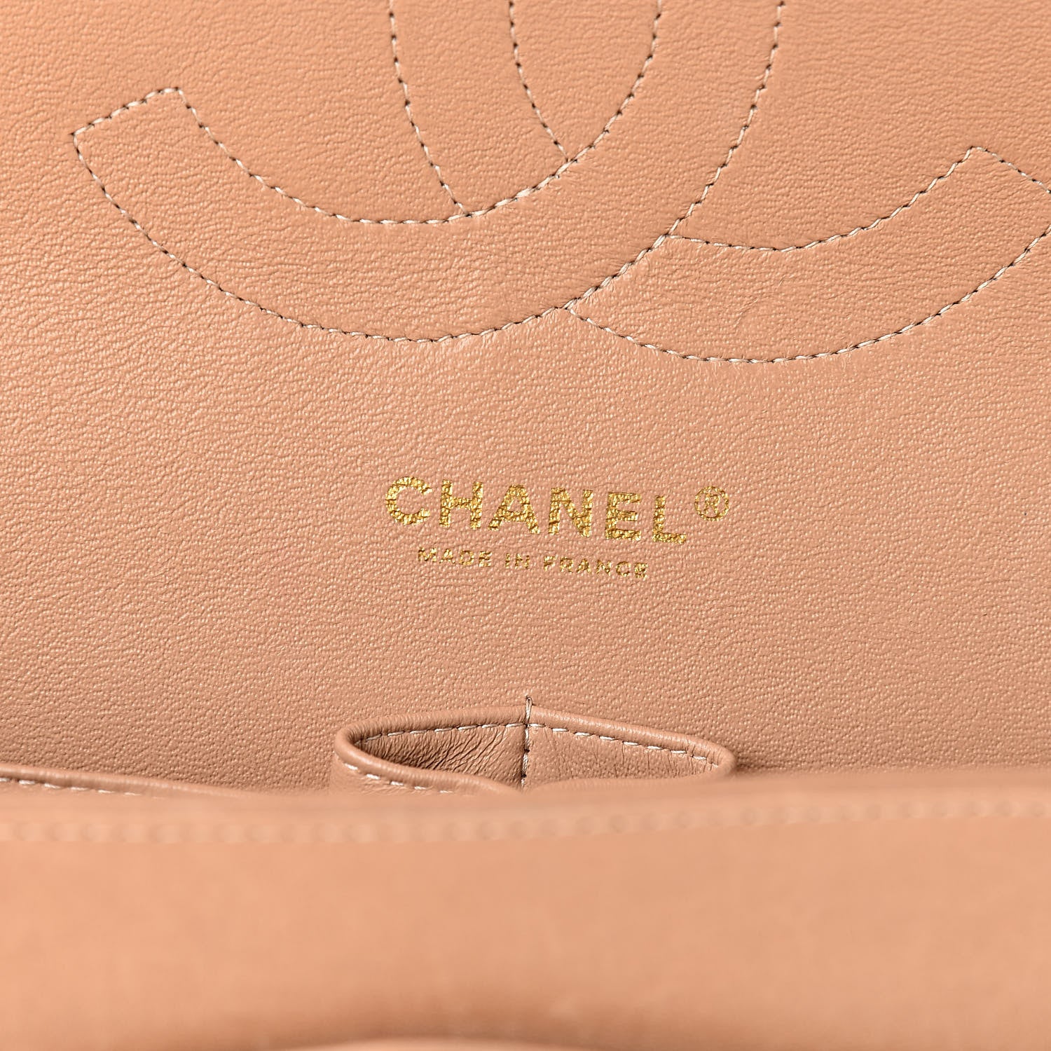 Chanel Lambskin Quilted Jumbo Double Flap Beige Clair 6 of 25