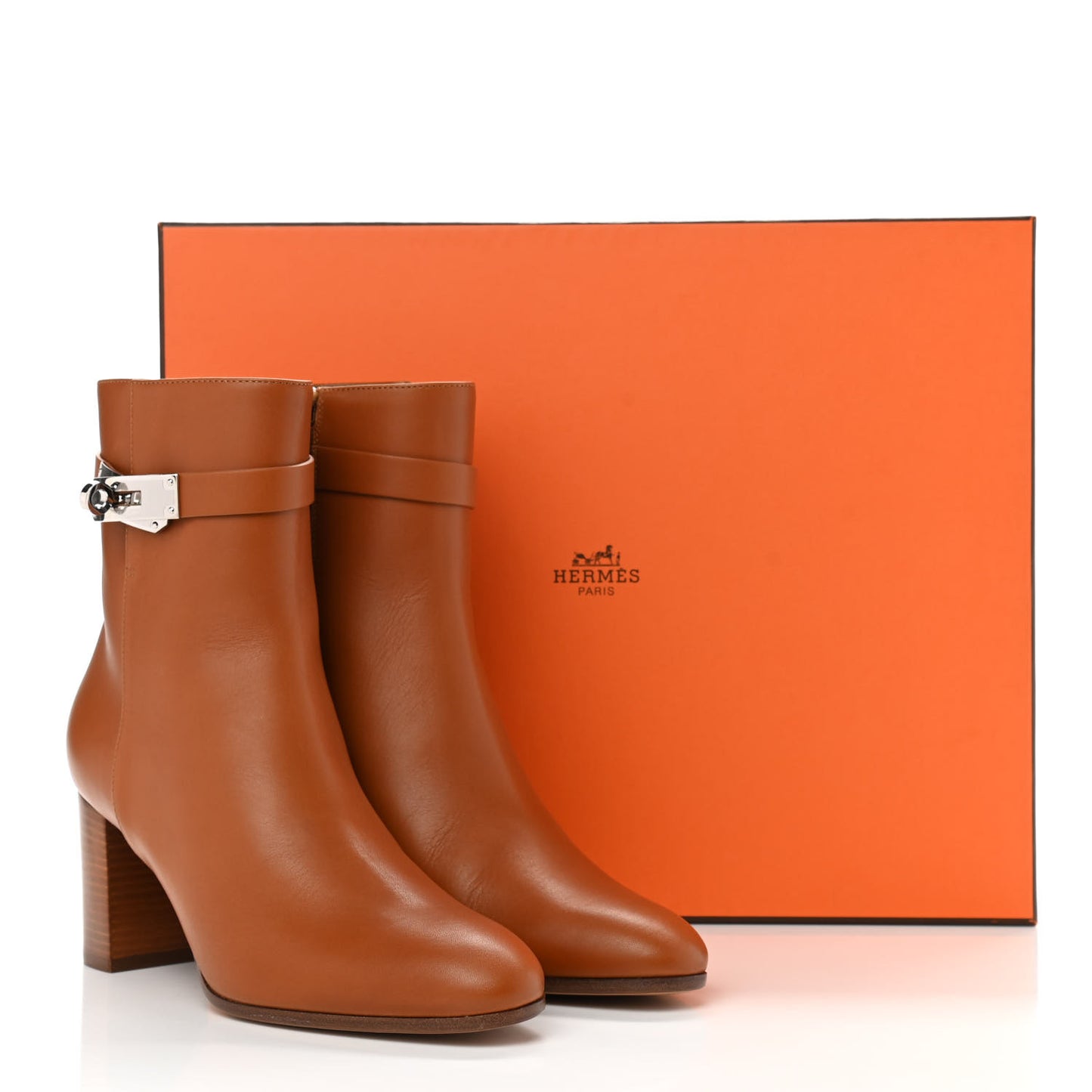 Calfskin Saint Germain Ankle Boots 37.5 Gold