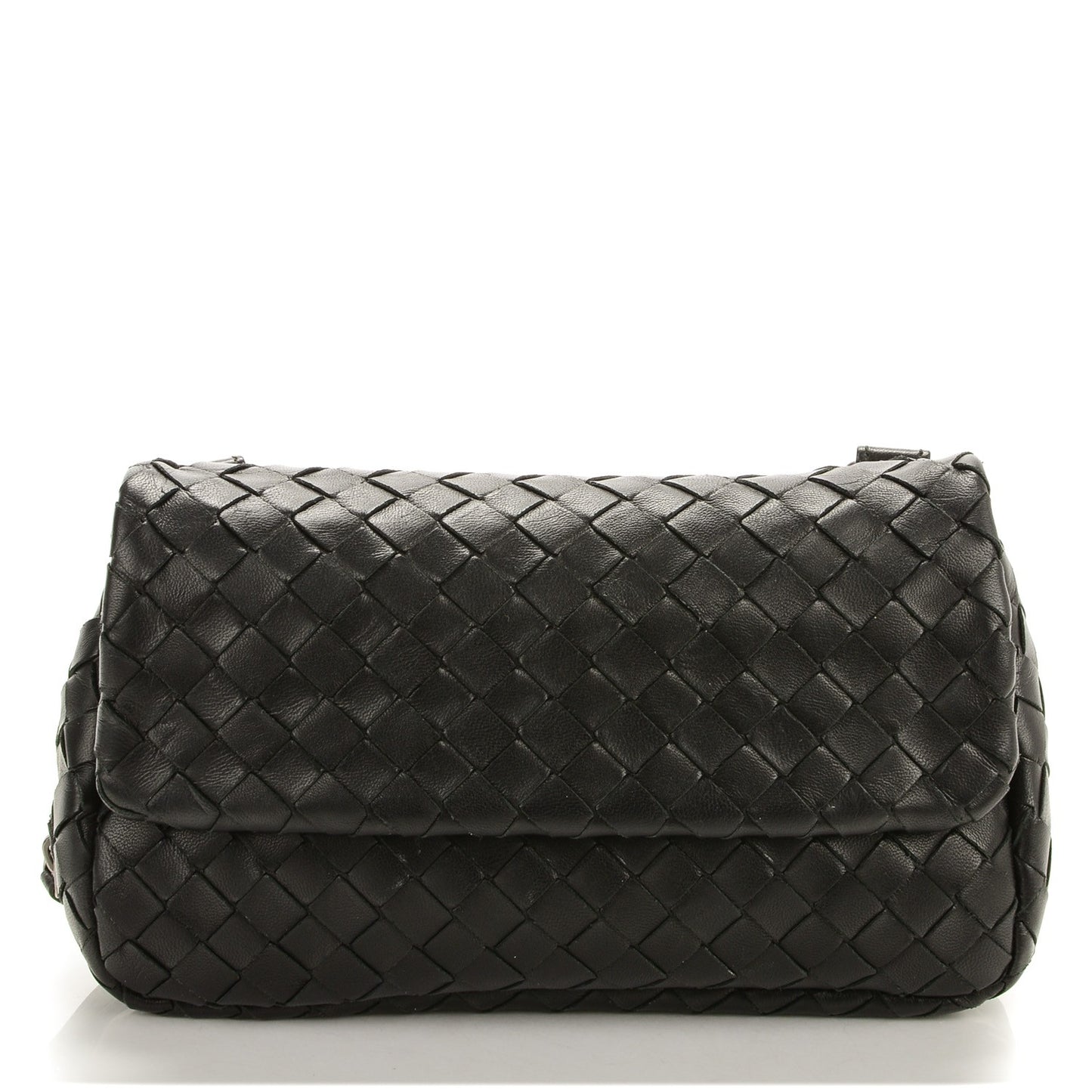 Nappa Intrecciato Small Chain Crossbody Black