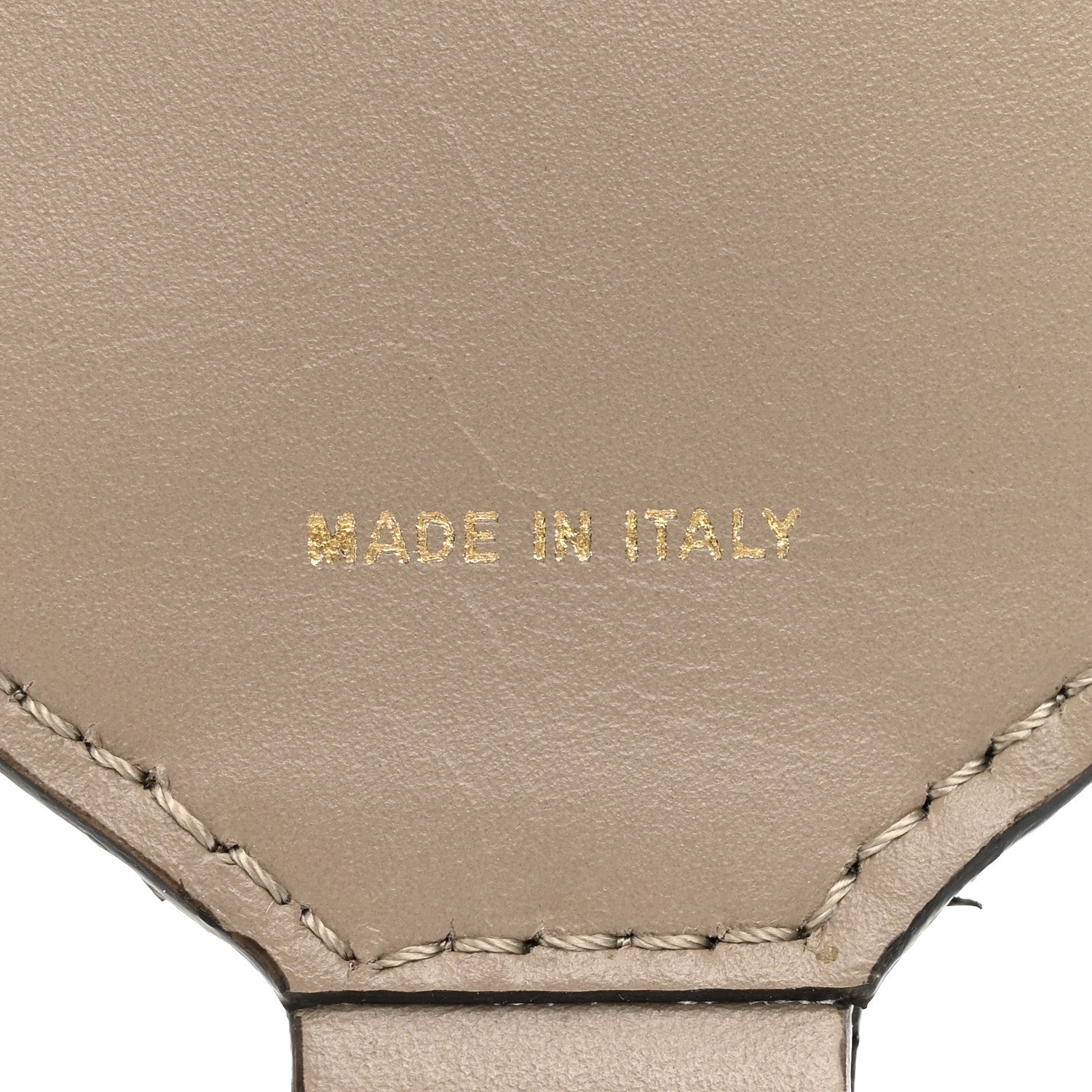 Fendi Ribbon Vitello King Logo Embossed Gingham Woven Adjustable Strap You Beige 4 of 6