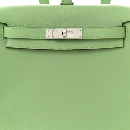Hermes Evercolor Verso Kelly Ado Backpack Vert Criquet Bleu Pale 8 of 12