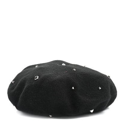 Hermes Cashmere Medor Studded Darling Beret S Black 1 of 8