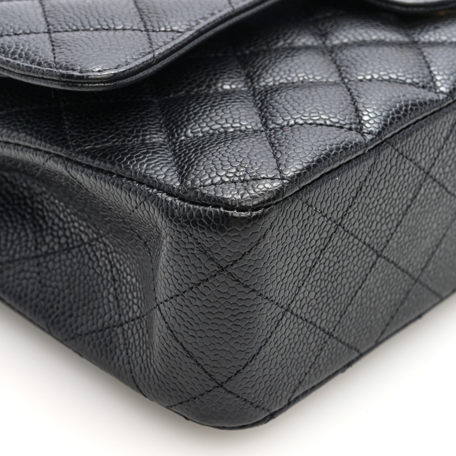 Chanel Caviar Quilted Medium Double Flap Black 9 of 11