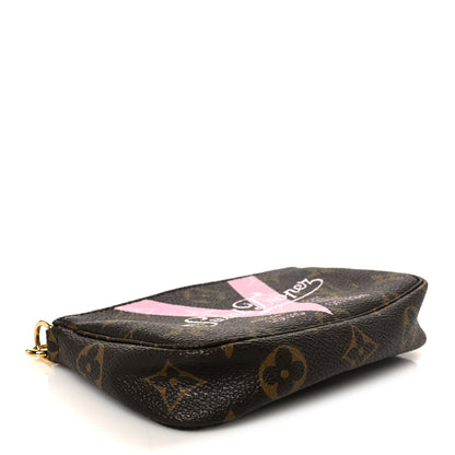 Louis Vuitton Monogram V Saint Tropez Mini Pochette Accessories Rose Ballerine 4 of 10