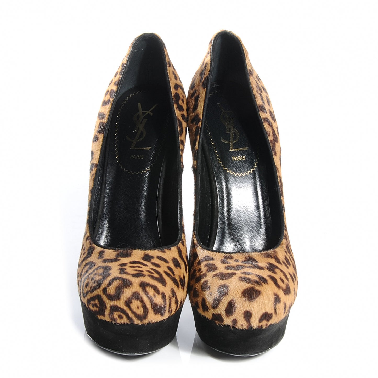 Calf Hair Leopard Print Palais 105 Platform Pumps 38.5