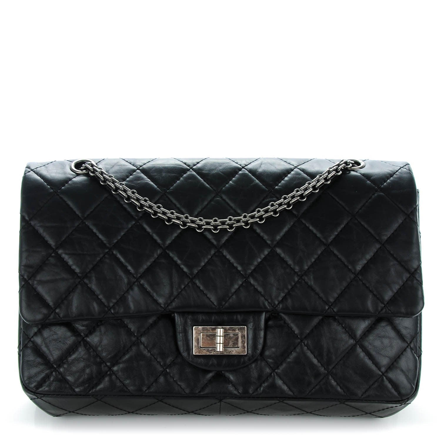 Chanel Aged Calfskin Quilted 2.55 Reissue 227 Flap Black 1 of 8