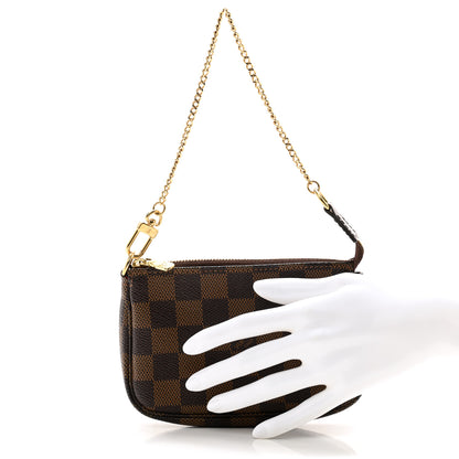 Louis Vuitton Damier Ebene Mini Pochette Accessories 2 of 10