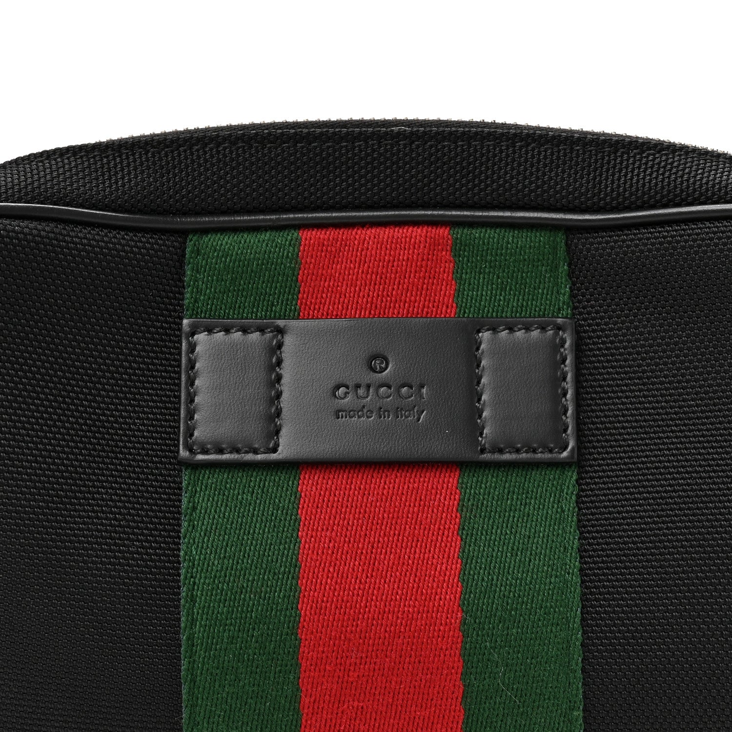 Gucci Canvas Web Slim Belt Bag Black 8 of 10