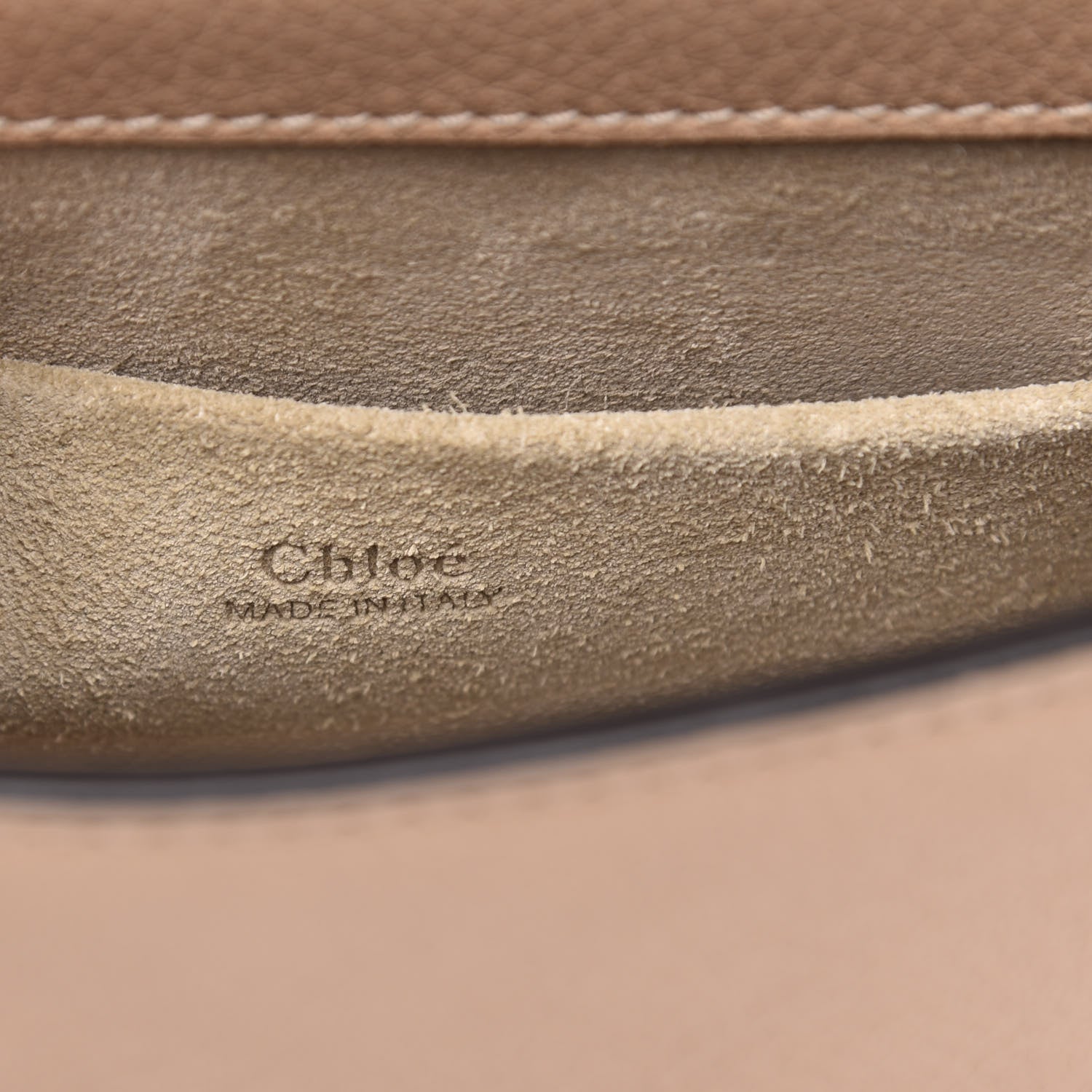 Chloe Calfskin Suede Small Nile Bracelet Bag Biscotti Beige 6 of 11