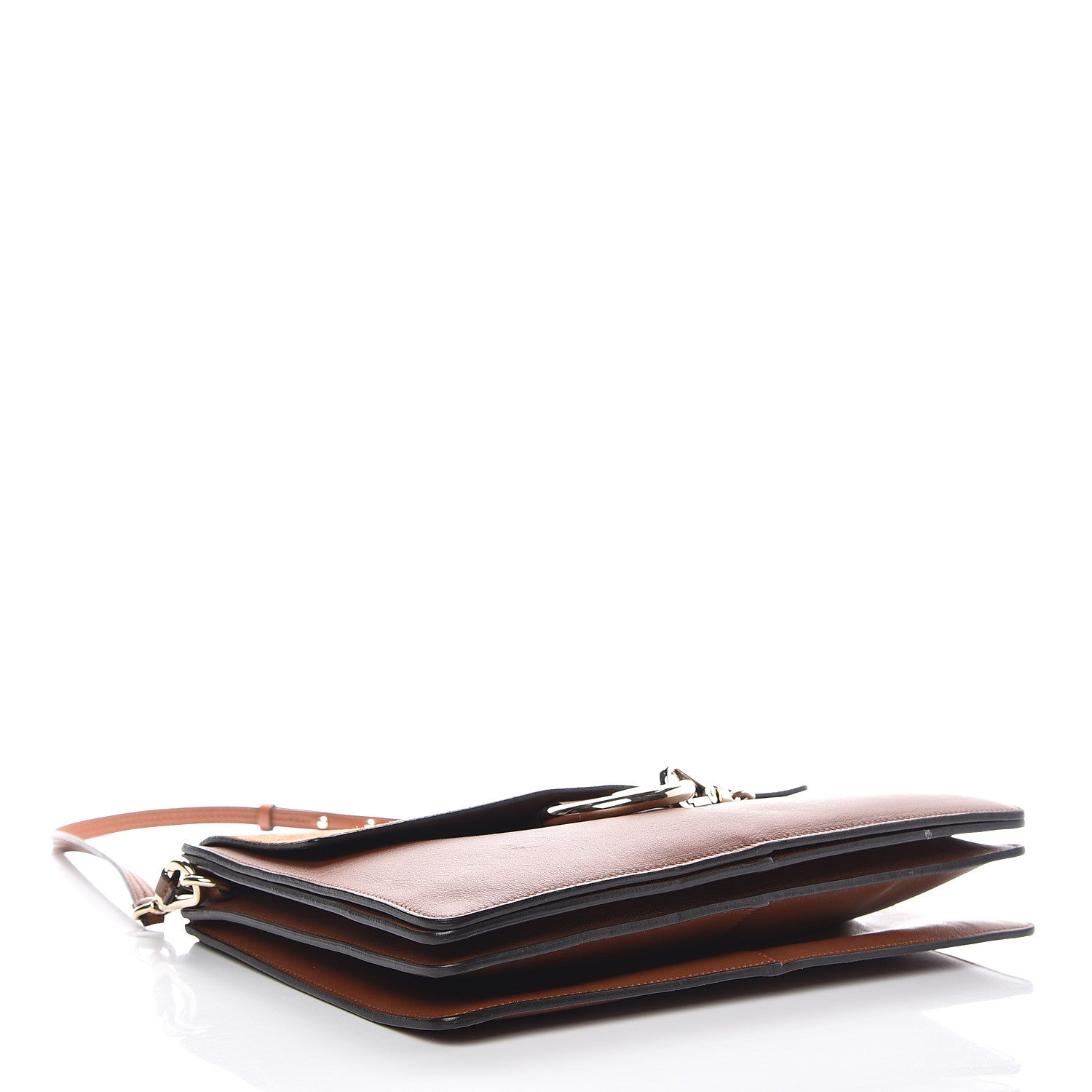 Chloe Suede Calfskin Medium Faye Shoulder Bag Tobacco 4 of 18