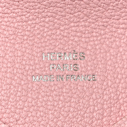 Hermes Epsom Calvi Card Case Rose Sakura 12 of 14