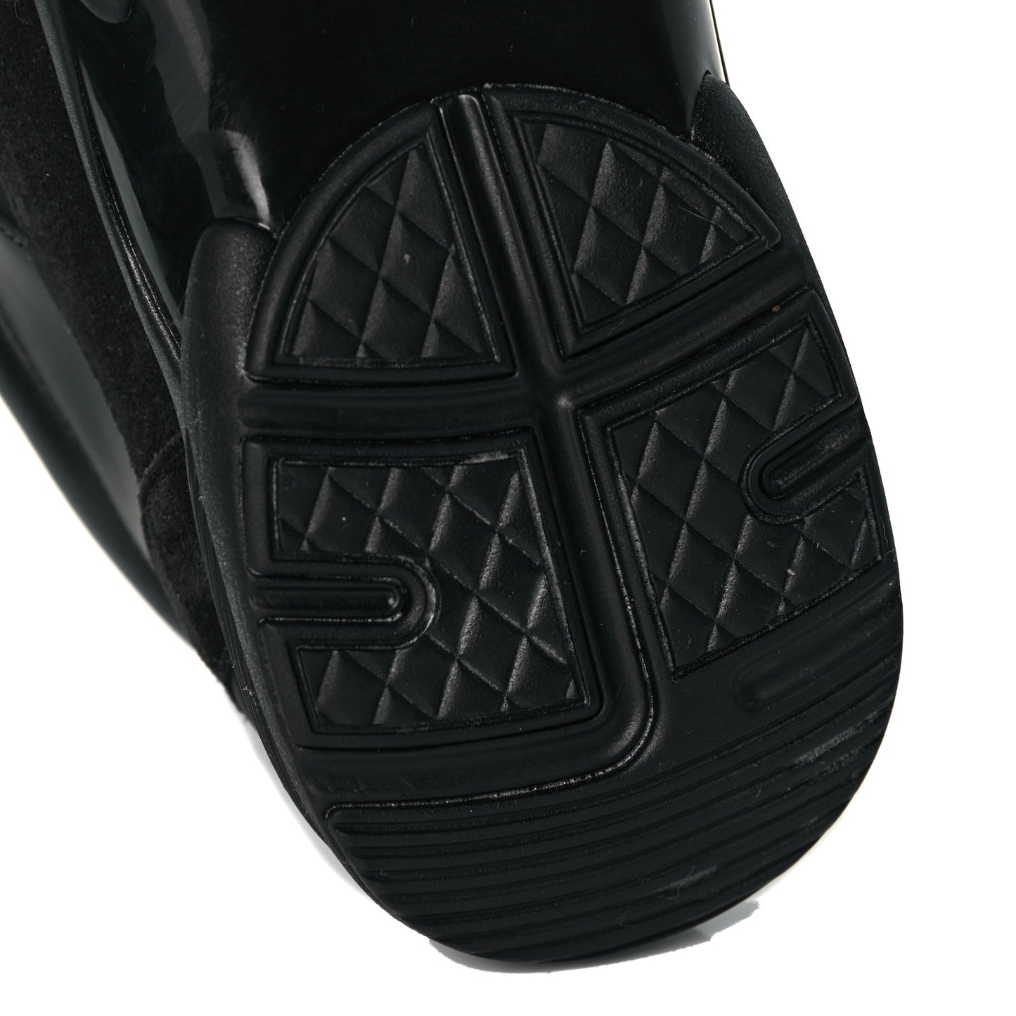 Toile Suede Calfskin CC Sneakers 40 Black