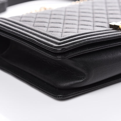 Chanel Caviar Quilted New Medium Boy Flap Black 9 of 13