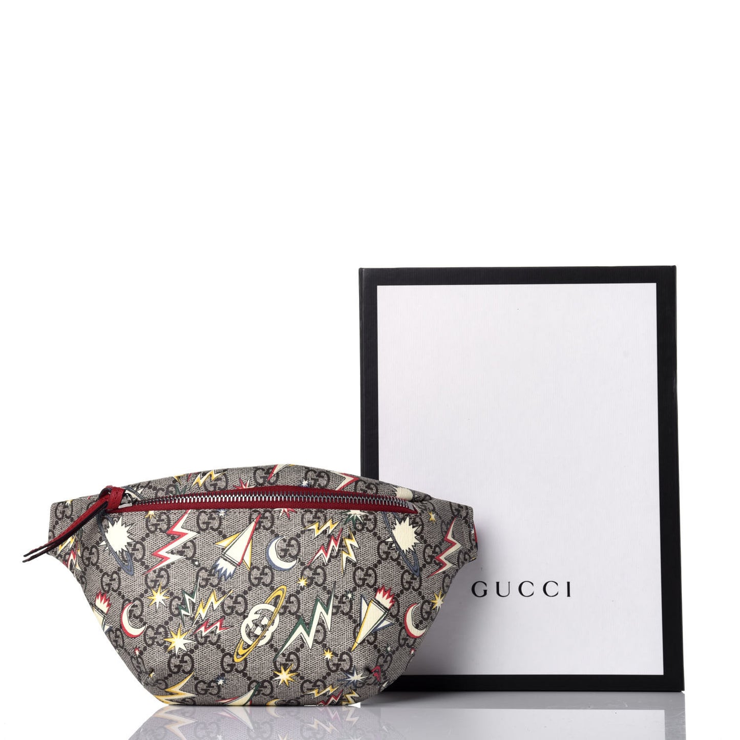 GG Supreme Monogram Childrens Space Print Belt Bag Multicolor