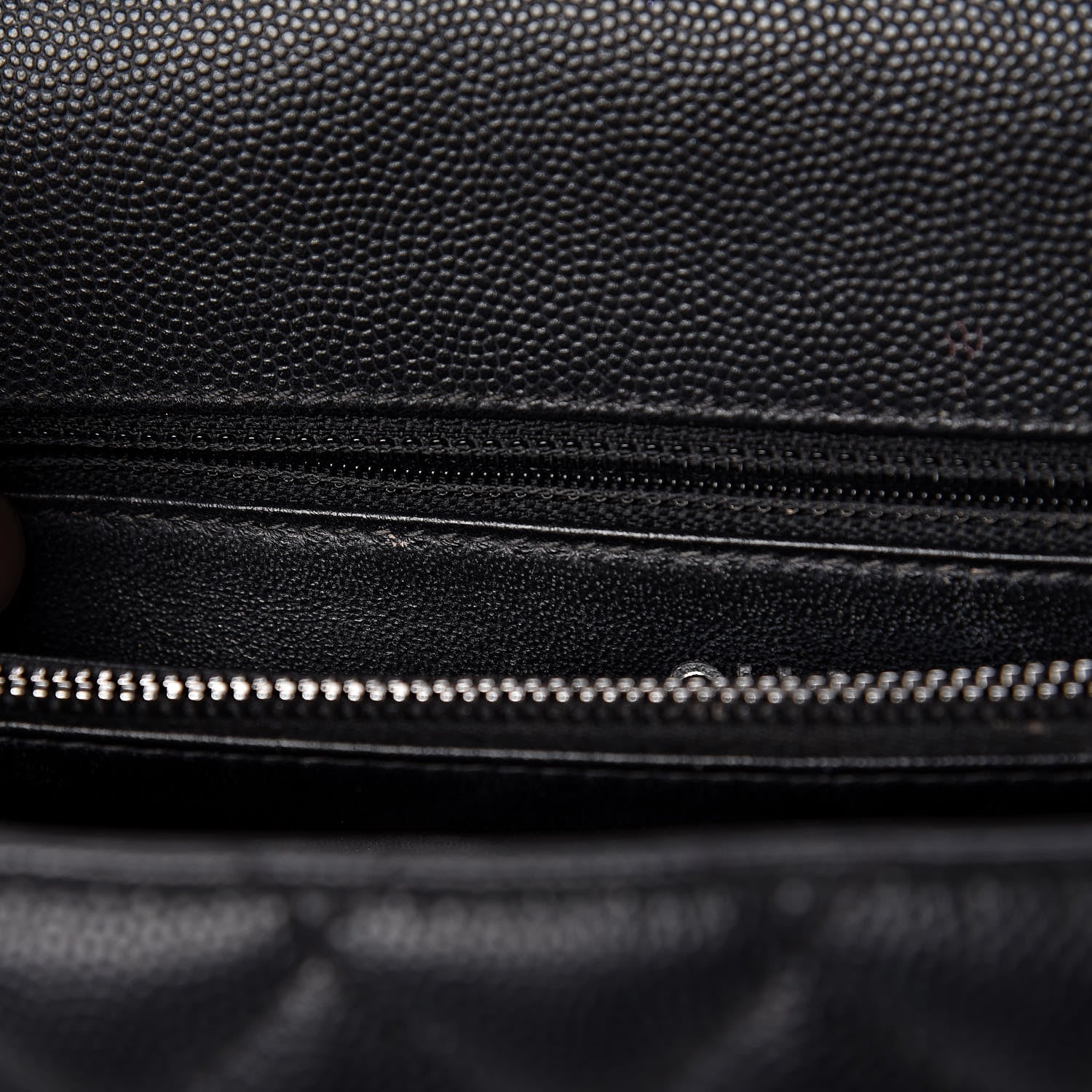 Chanel Caviar Lizard Quilted Small Coco Handle Flap Black 12 of 13
