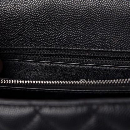 Chanel Caviar Lizard Quilted Small Coco Handle Flap Black 12 of 13