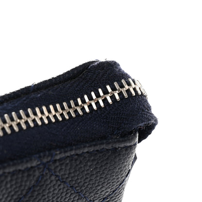 Chanel Caviar Quilted Small Pouch Navy 12 of 13