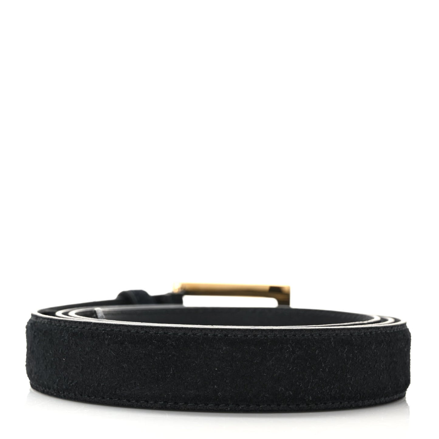 Suede Icaro G Cube 25mm Belt 105 42 Black