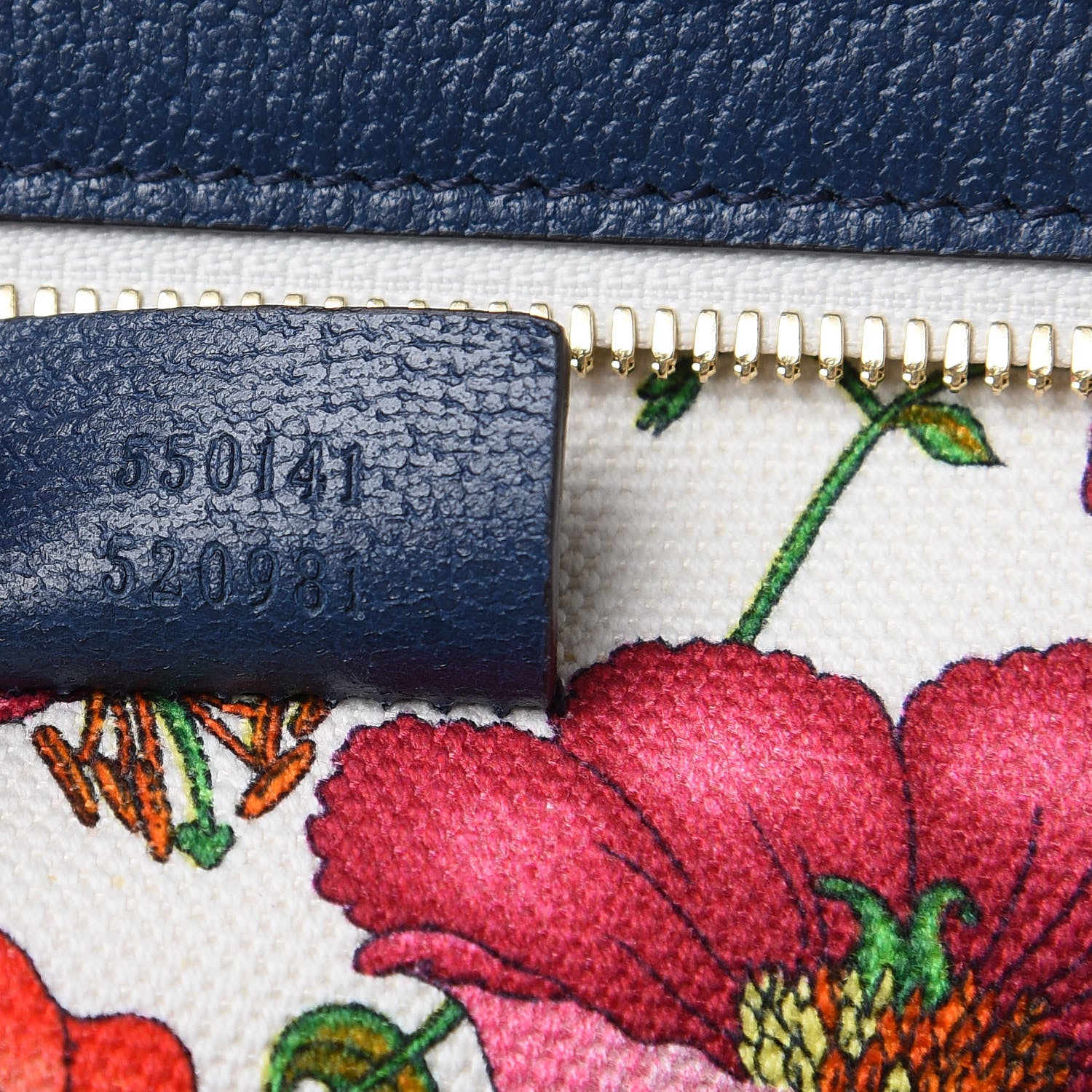 Gucci Canvas Medium Flora Tote White Multicolor Blue Agata 7 of 9