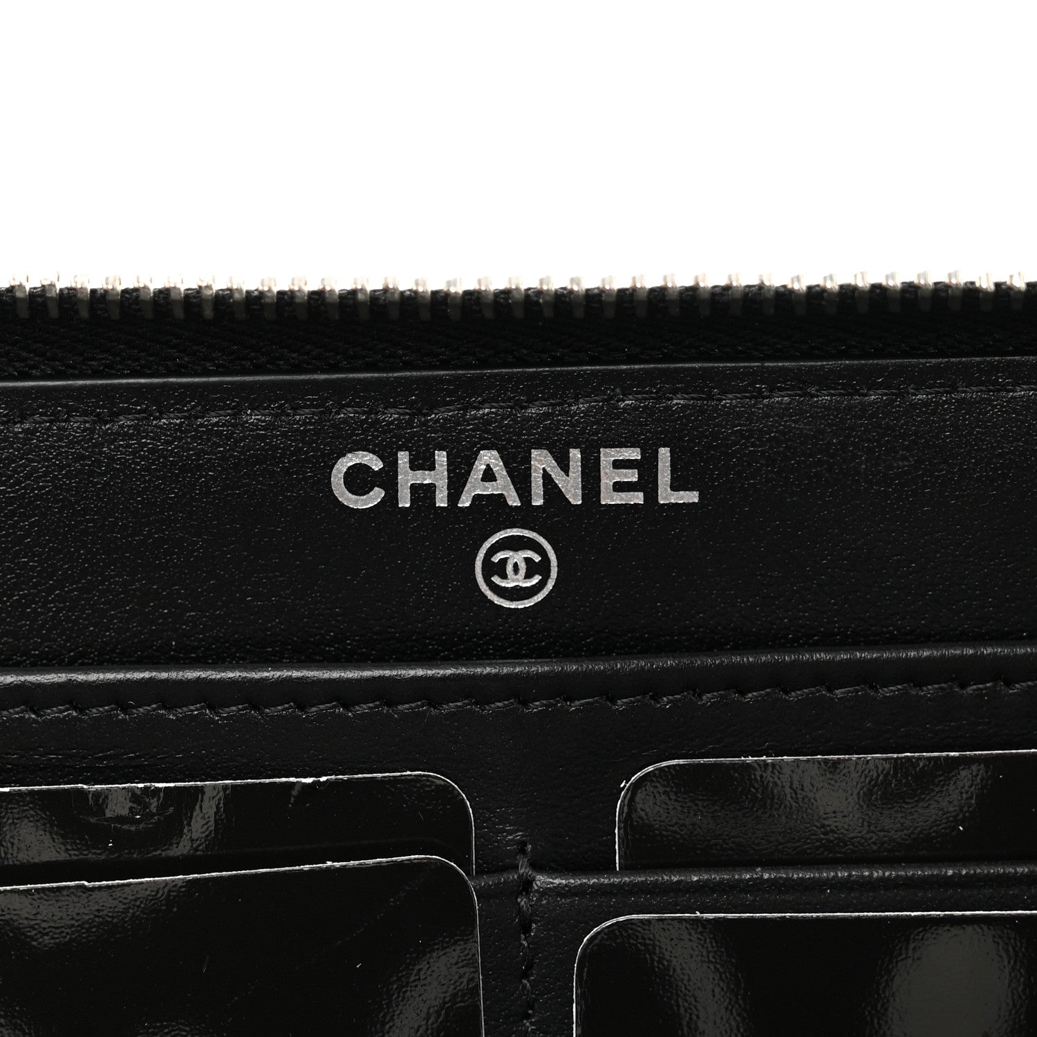 Chanel Caviar Quilted CC Logo Long Zipped Wallet Black 6 of 11