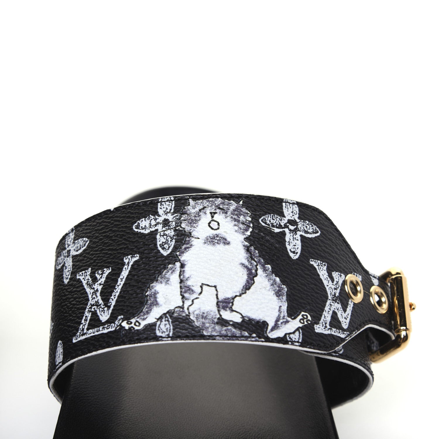 Louis Vuitton Catogram Bom Dia Flat Mule 42 Black White 11 of 11