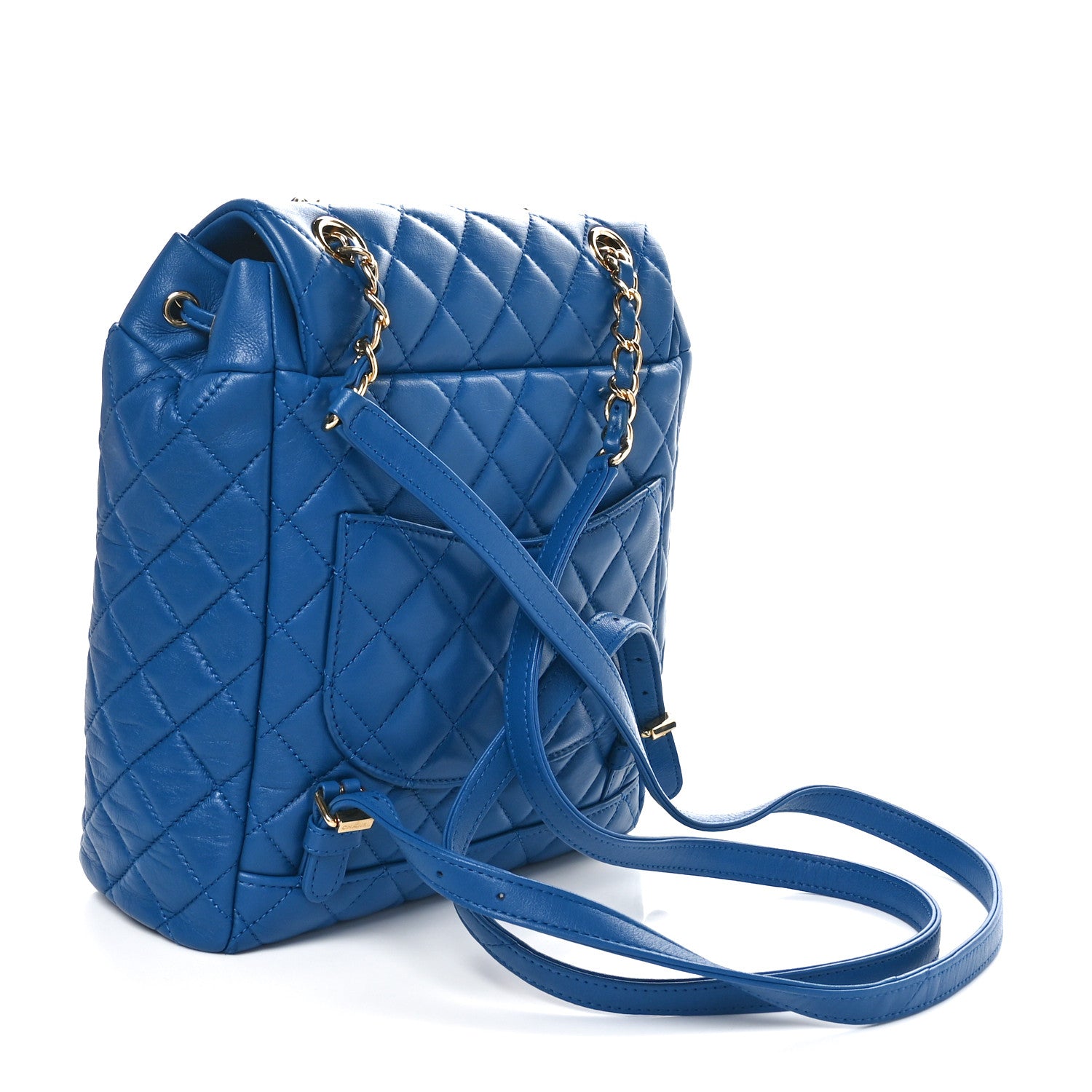 Chanel Lambskin Quilted Small Urban Spirit Backpack Blue 2 of 10