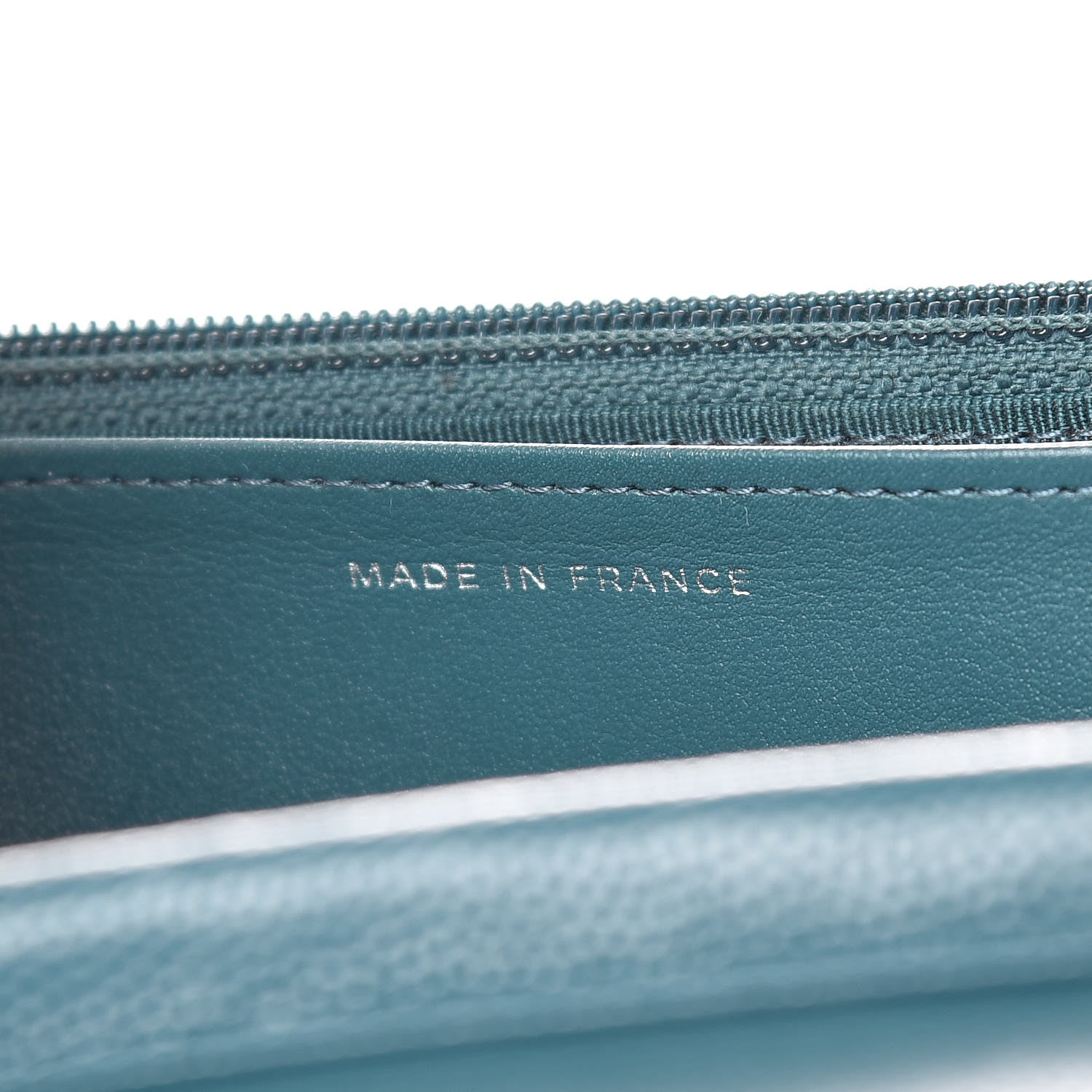 Chanel Caviar Quilted Wallet On Chain WOC Dark Turquoise 7 of 11