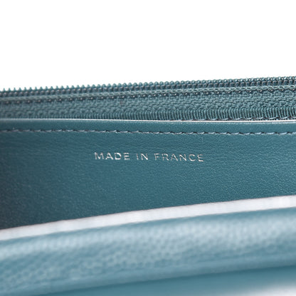 Chanel Caviar Quilted Wallet On Chain WOC Dark Turquoise 7 of 11