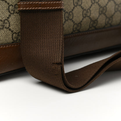 Gucci GG Supreme Monogram Azalea Calfskin Horsebit 1955 Duffle Bag Beige Ebony Brown Sugar 17 of 17