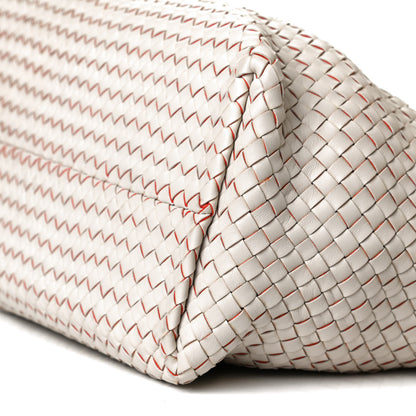Bottega Veneta Nappa Intrecciato Medium Cabat White Orange 13 of 16