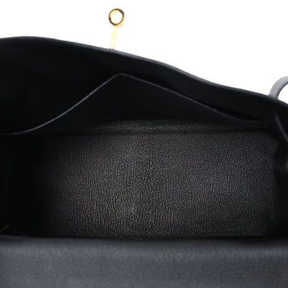 Hermes Togo Kelly Retourne 28 Black 5 of 10