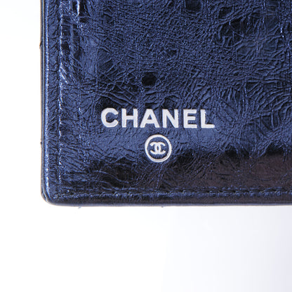 Chanel Lambskin Timeless Reissue Wallet Metallic Blue 5 of 6