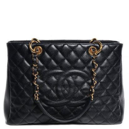 Chanel Caviar Grand Shopping Tote GST Black 1 of 7