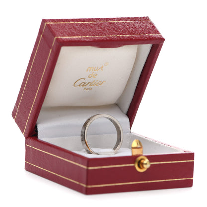Cartier 18K White Gold 3.5mm LOVE Wedding Band Ring 49 4.75 5 of 5