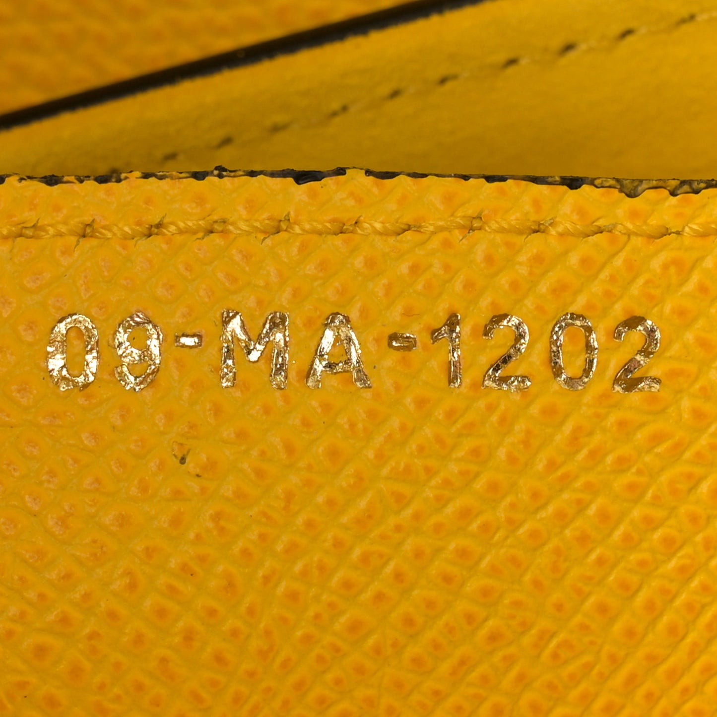 Grained Calfskin Saddle Bag With Strap Yellow