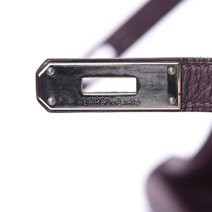 Hermes Taurillon Clemence Birkin 35 Raisin 26 of 44