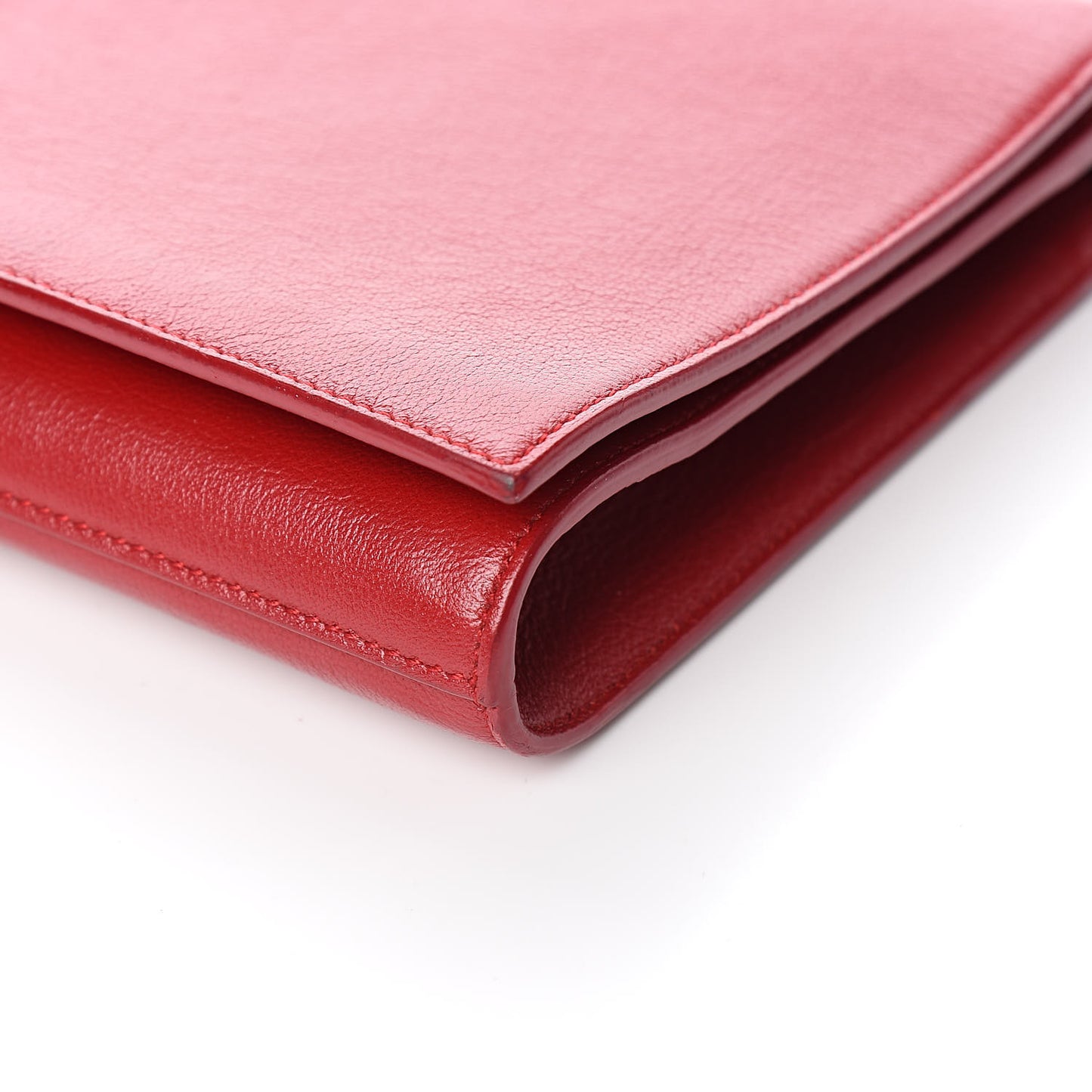 Calfskin Monogram Large Belle De Jour Clutch Red