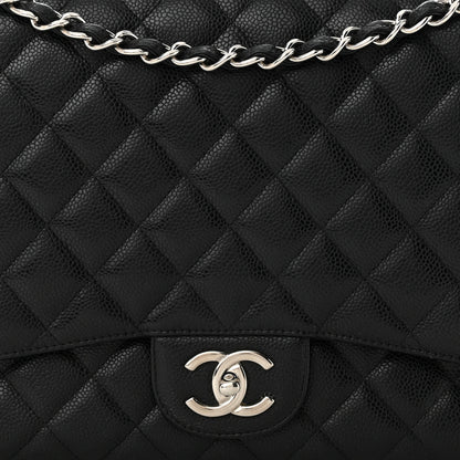 Chanel Caviar Quilted Maxi Double Flap Black 8 of 13
