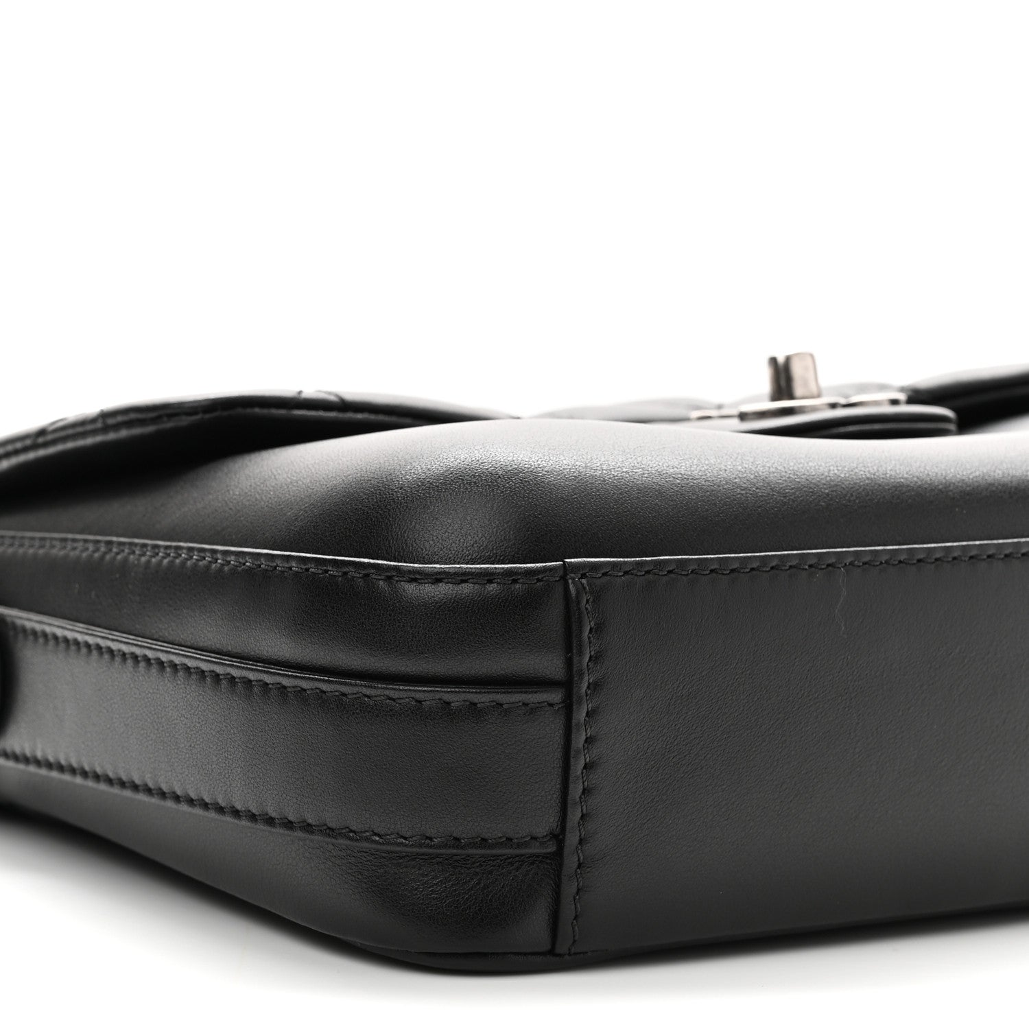 Chanel Calfskin Quilted Medium Rock My Shoulder Flap Black 9 of 11