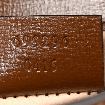 Gucci GG Supreme Monogram Mini Horsebit 1955 Shoulder Bag Beige Brown Sugar 7 of 10